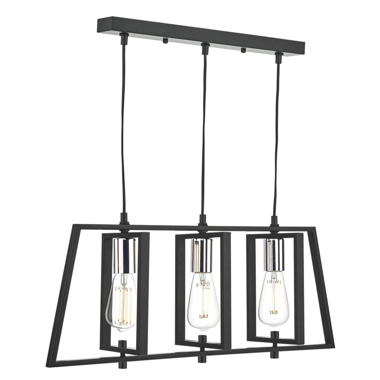 Borough Wharf Wallis 3Light Kitchen Island Pendant & Reviews Wayfair